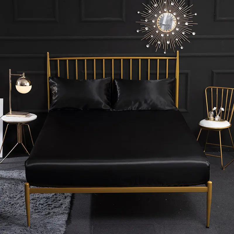 Housse de Matelas Soie Quilting SERENA Black-180x200x35cm