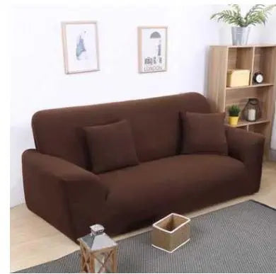 Housse de canapé Moderne MINISTYL Brown-Single and two pillows