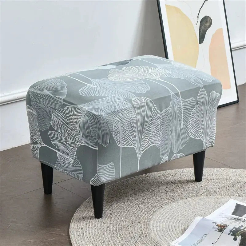 Housse de chaise à ailes imprimées feuilles, housse de fauteuil extensible en Spandex, style nordique amovible, housse de canapé relaxante, housse de protection pour meubles Housse de France