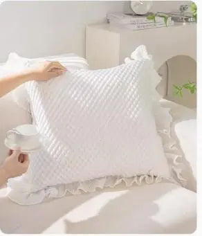Housse de coussin Minimaliste ICEBEAN White-Single pillowcase