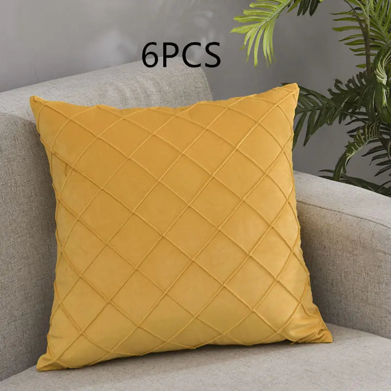 Housse de coussin Velours Rhombus CUVEX D19-30x50cm-6pcs