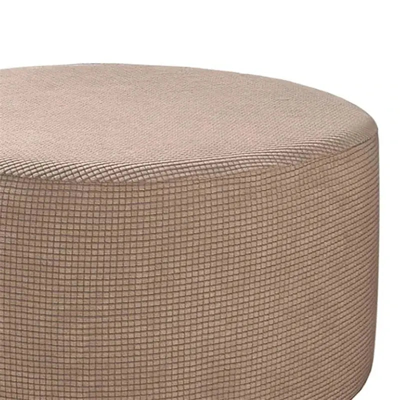 Housse de repose-pieds ronde en Spandex, 1 pièce, protection de repose-pieds élastique en polaire, housse de repose-pieds pour salon et maison Housse de France