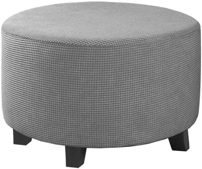 Housse de repose-pieds ronde en Spandex, 1 pièce, protection de repose-pieds élastique en polaire, housse de repose-pieds pour salon et maison Housse de France