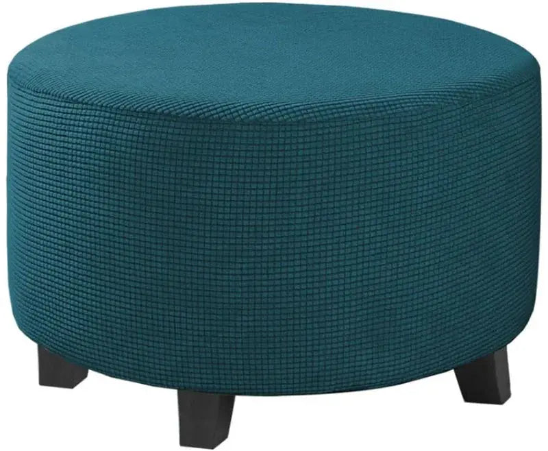 Housse de repose-pieds ronde en Spandex, 1 pièce, protection de repose-pieds élastique en polaire, housse de repose-pieds pour salon et maison Housse de France