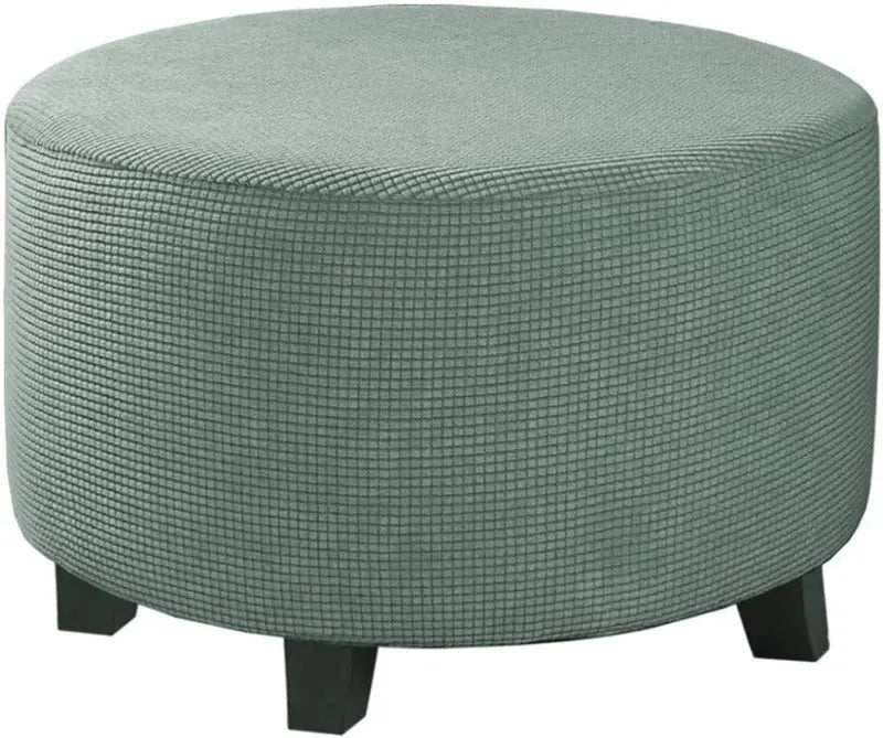 Housse de repose-pieds ronde en Spandex, 1 pièce, protection de repose-pieds élastique en polaire, housse de repose-pieds pour salon et maison Housse de France