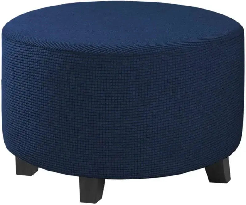 Housse de repose-pieds ronde en Spandex, 1 pièce, protection de repose-pieds élastique en polaire, housse de repose-pieds pour salon et maison Housse de France