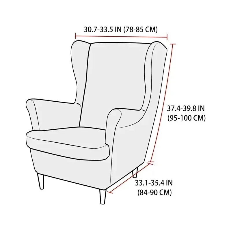 Housse fauteuil à oreilles SABINUS Housse de France