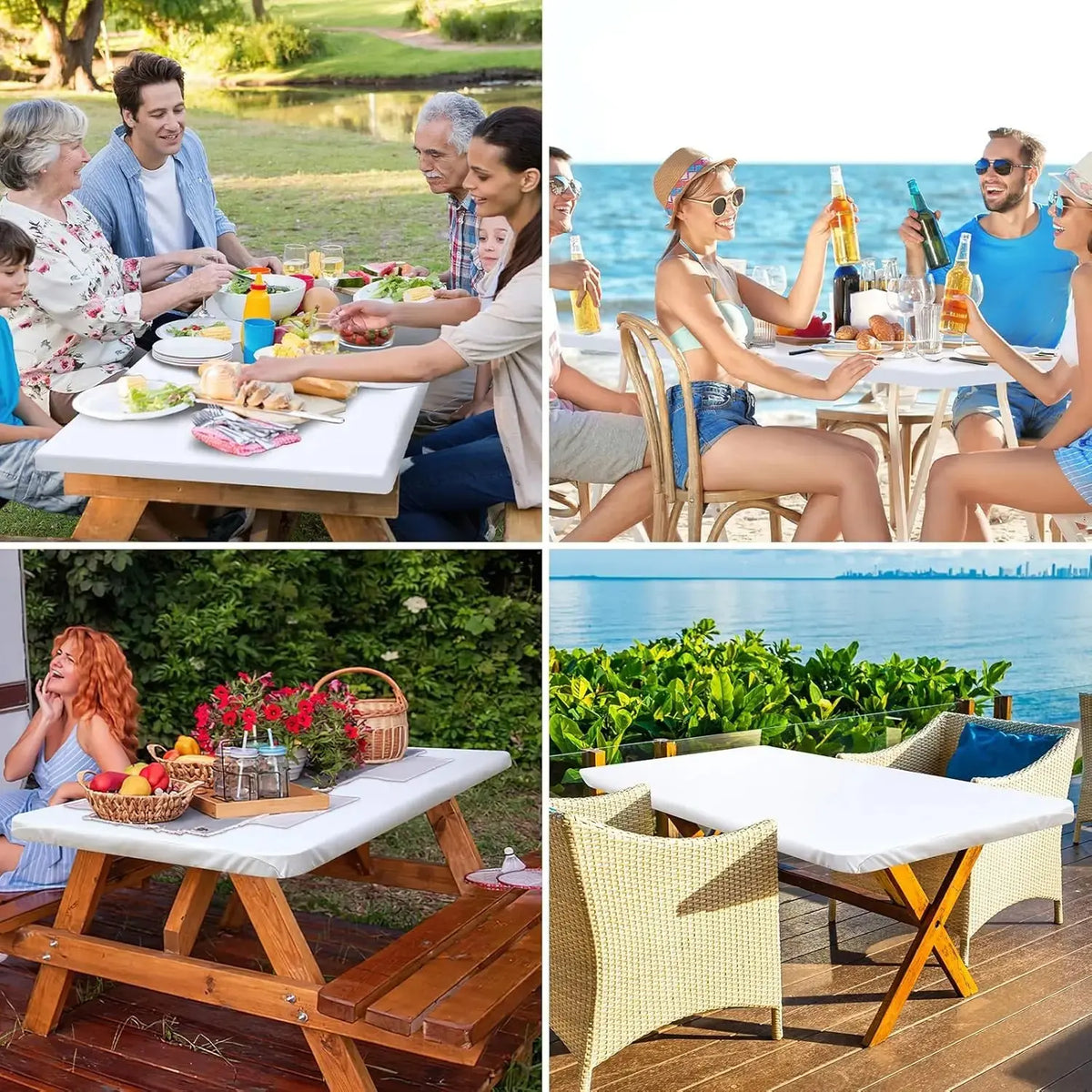 Nappe Table Mange Debout Extensible POLYSPAND Housse de France