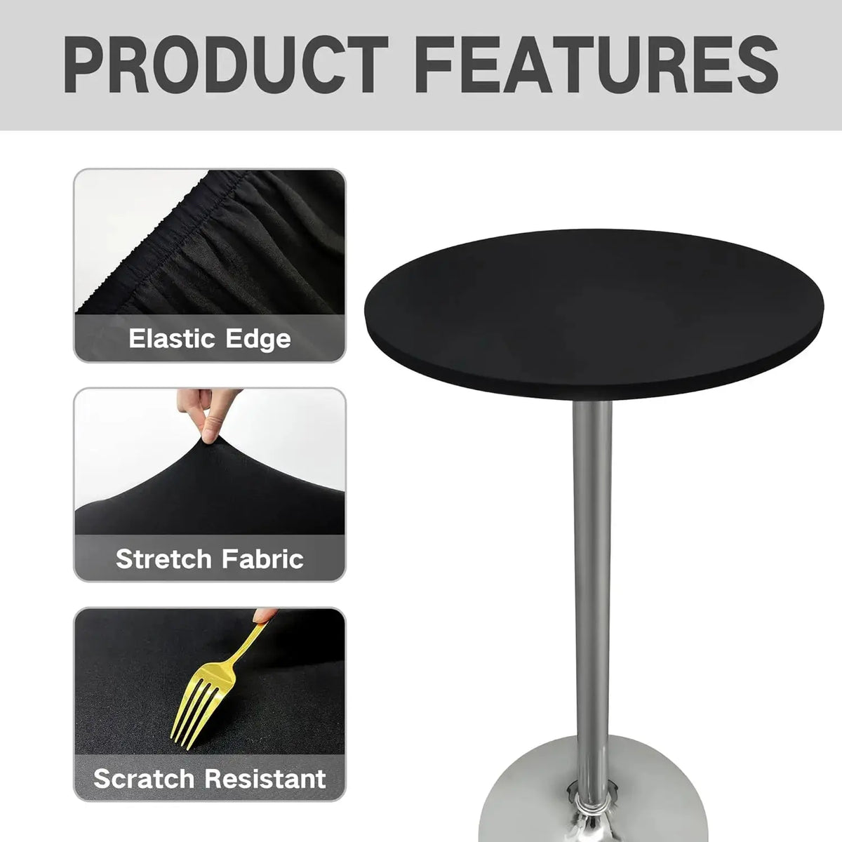 Nappe Table Mange Debout Extensible SPANDRO Housse de France