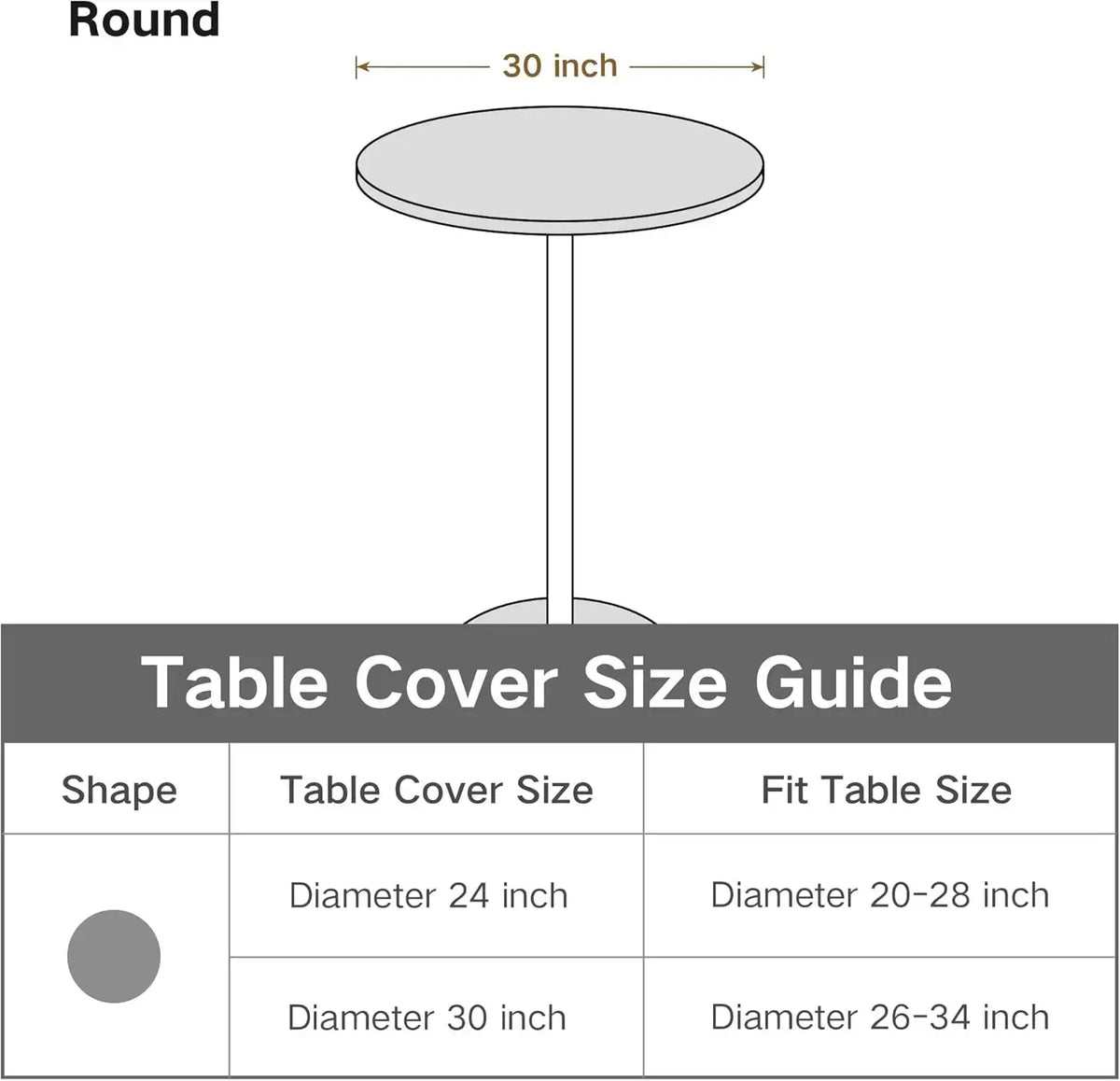 Nappe Table Mange Debout Extensible SPANDRO Housse de France