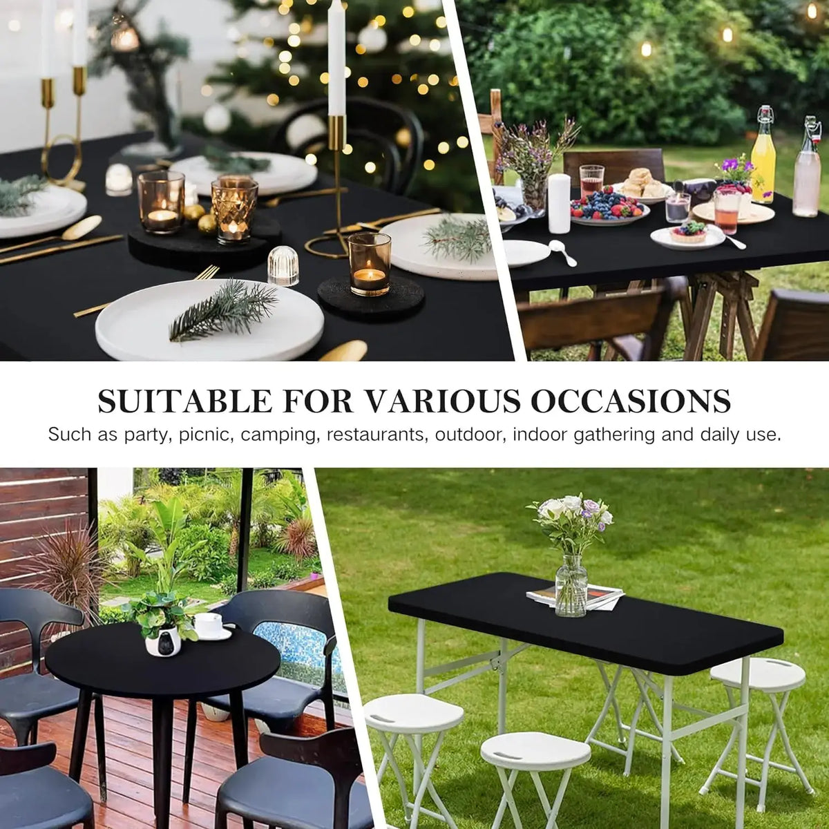 Nappe Table Mange Debout Extensible SPANDRO Housse de France