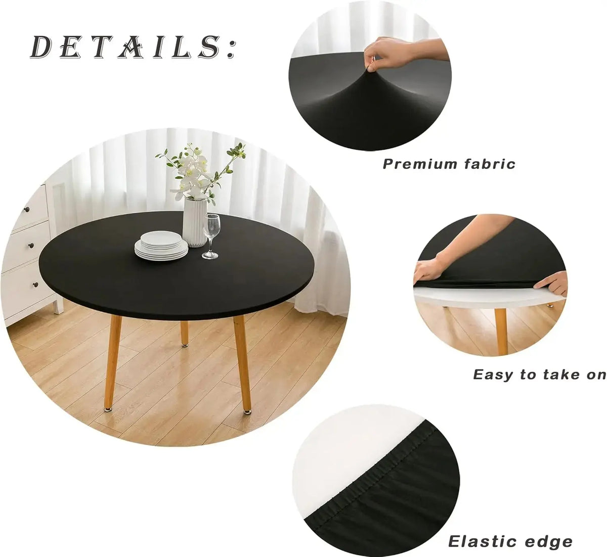 Nappe Table Mange Debout Imperméable SYNERA Housse de France