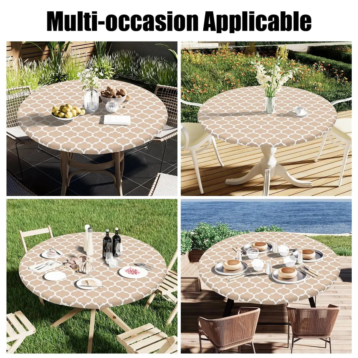 Nappe Table Mange Debout Imperméable VINOLUX Housse de France