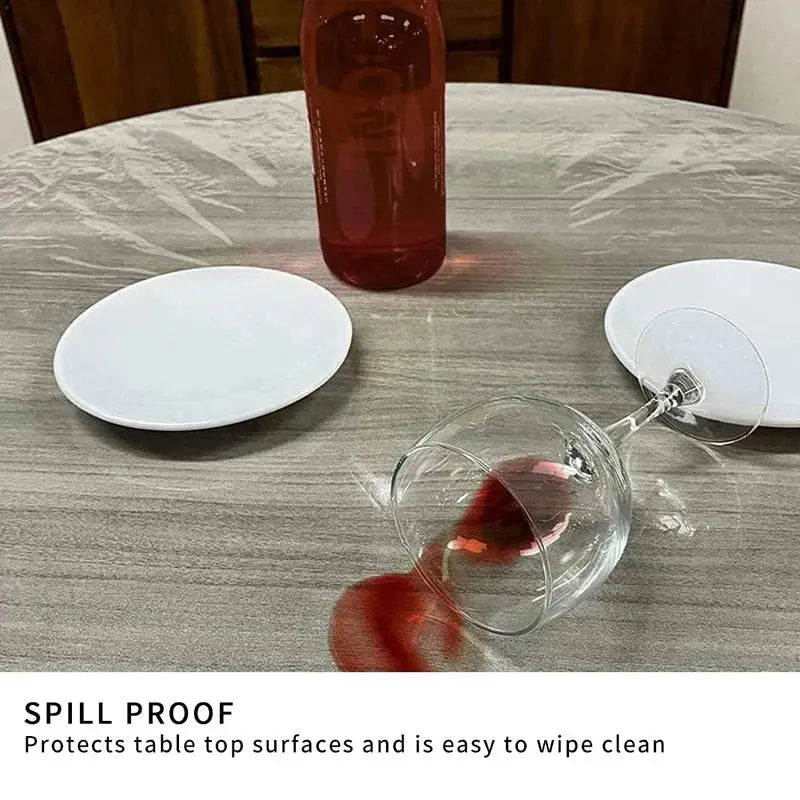 Nappe Table Mange Debout Transparente Imperméable ELAVI Housse de France