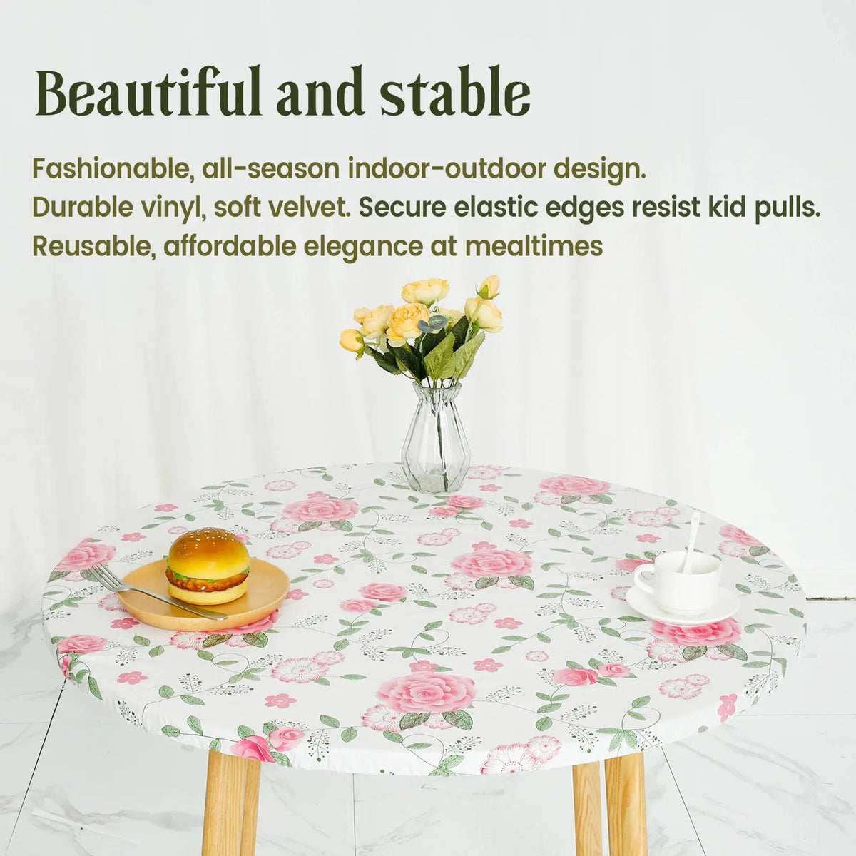 Nappe Table Mange Debout Vinyle Élégante FESTIA Housse de France