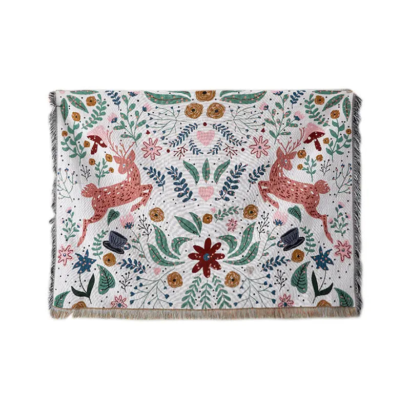 Plaid Canapé Cartoon DeerForest Little Deer Forest-180x230cm