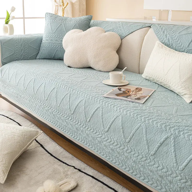 Plaid Canapé Moderne Antidér Glora Leisurely light green-110x180cm