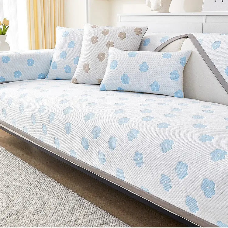 Plaid Canapé Moderne FLORENCE Light Blue-110X240CM