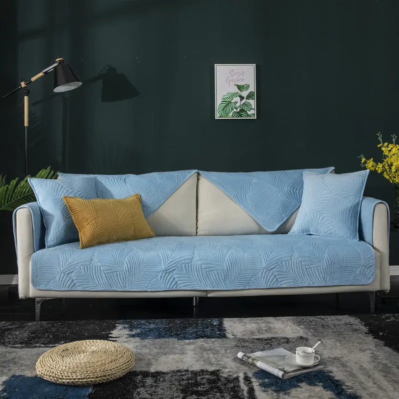 Plaid Canapé Moderne Luxe NORDA Light Blue-70X210cm