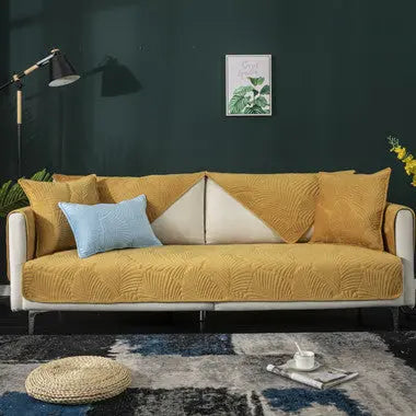 Plaid Canapé Moderne Luxe NORDA Yellowish Brown-70X210cm