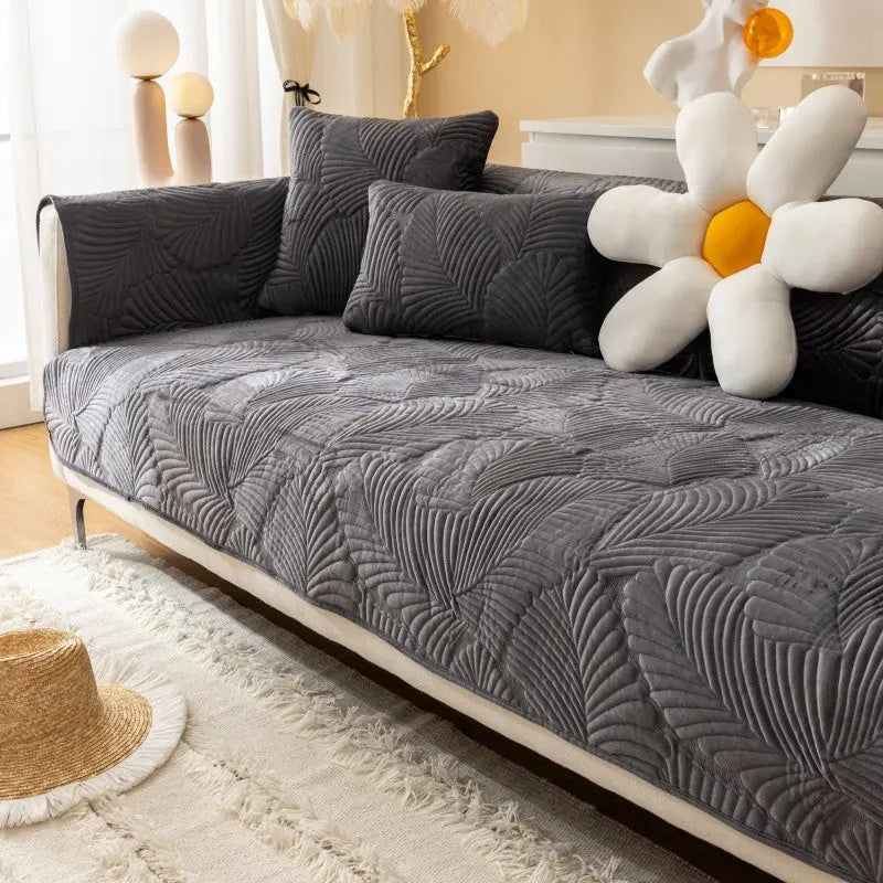 Plaid Canapé Moderne Luxe NORDA Dark Gray-70X120cm