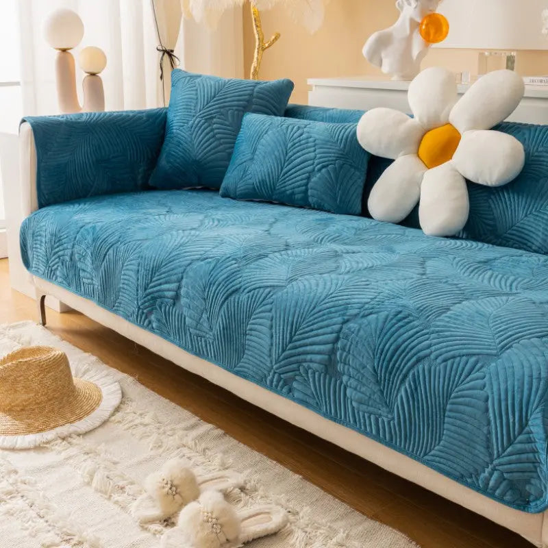 Plaid Canapé Moderne Luxe NORDA Sapphire Blue-90X160cm