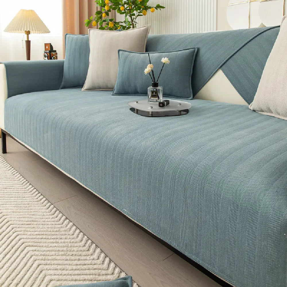 Plaid Canapé Moderne NERRO Haze blue-90x120cm