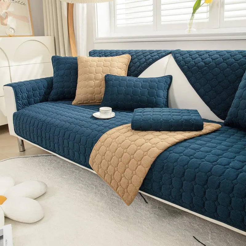 Plaid Canapé Moderne VELICI Navy Blue-110x160CM
