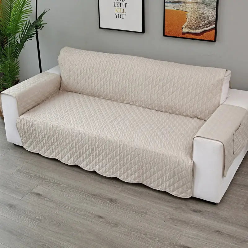 Plaid Canapé Moderne VIVADOW Upgraded sofa cover white-Single 55x196