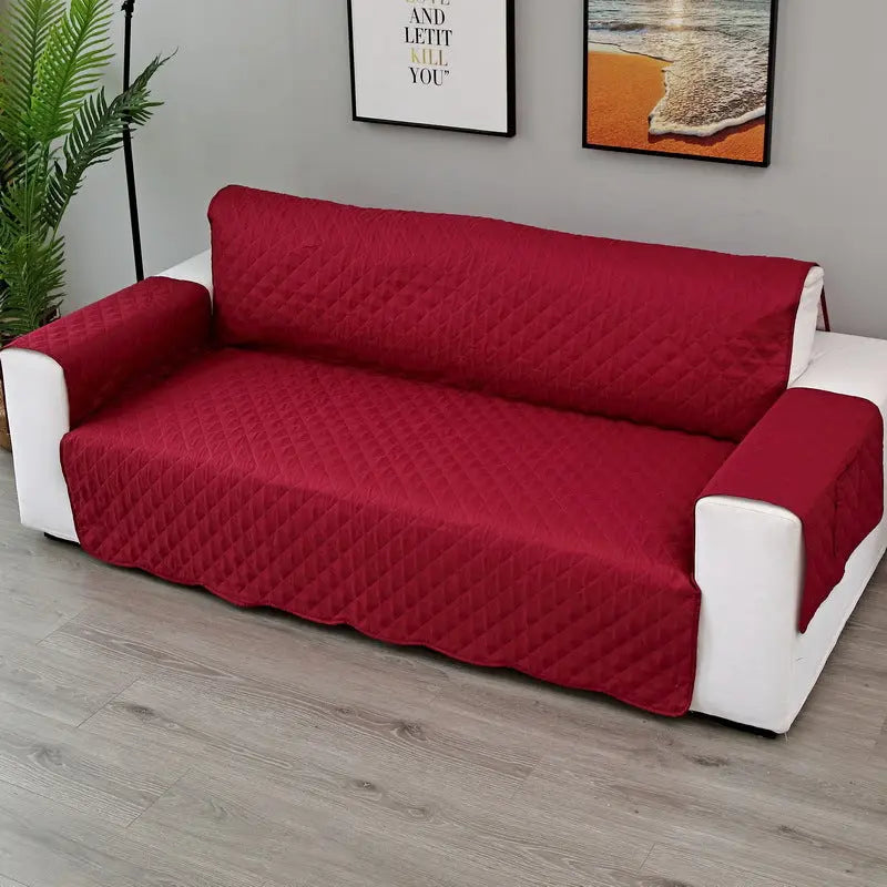 Plaid Canapé Moderne VIVADOW Upgraded sofa cover red-Double 130x196