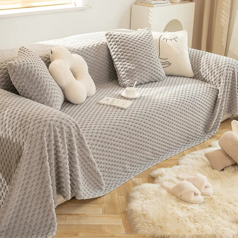 Plaid Canapé Velours ChaleurScratch