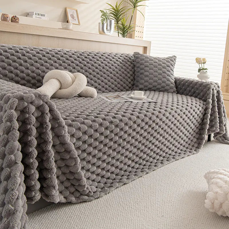 Plaid Canapé Antidérapant LUMIRA TM Warm Core Gray-180x300cm