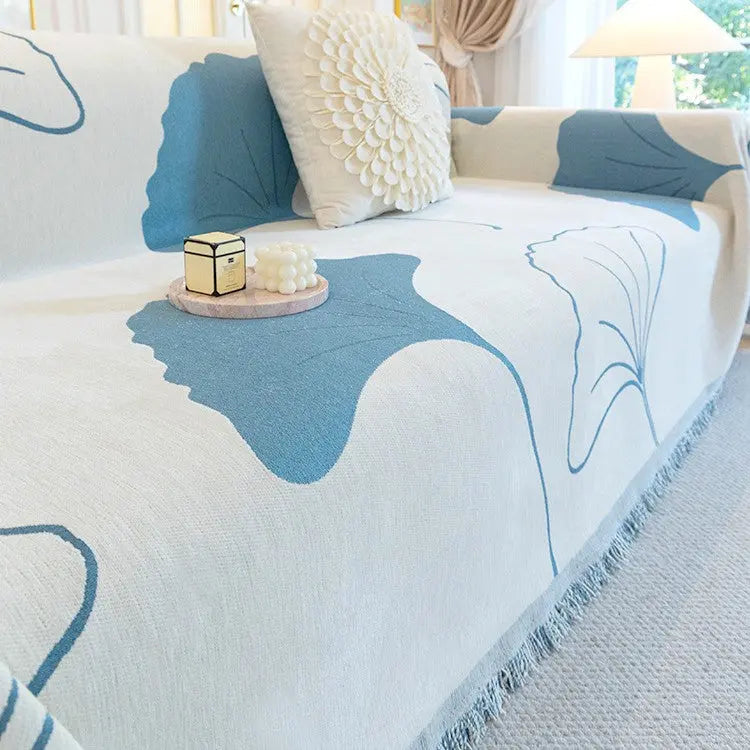 Plaid Canapé Chenille Simple LINAYA Blue-180X260cm