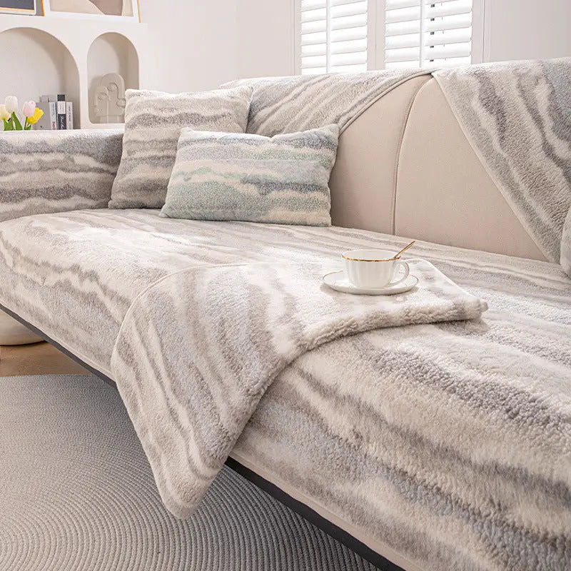 Plaid Canapé Doux FranceVogue Silk Mist Brown-90X70