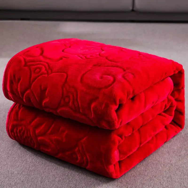 Plaid Canapé Flanelle Moderne ROSILO 200x230cm-bright red