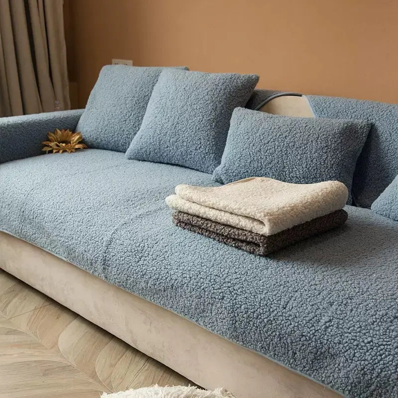 Plaid Canapé Luxe CozyLamb Blue-70x210cm