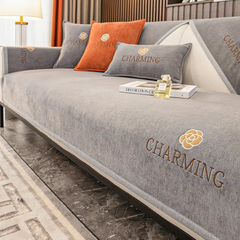 Plaid Canapé Moderne AILON Grey-70x180