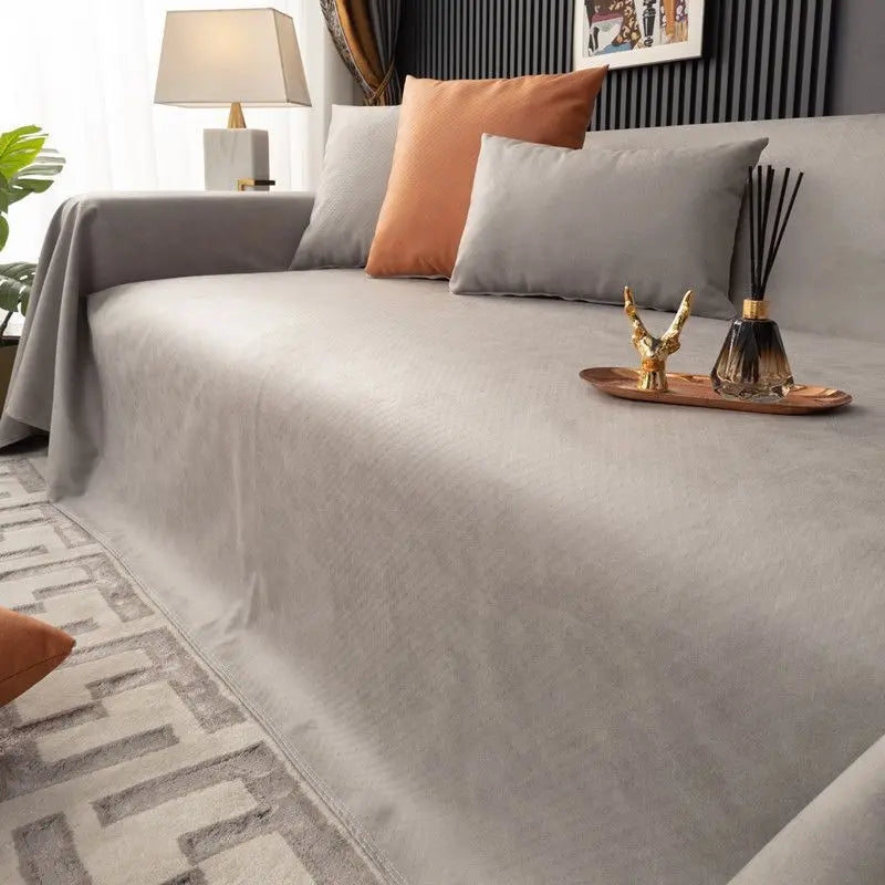 Plaid Canapé Moderne BLOSSOM Light Grey-210x340cm