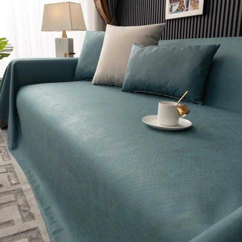 Plaid Canapé Moderne BLOSSOM Dark green-210x260cm