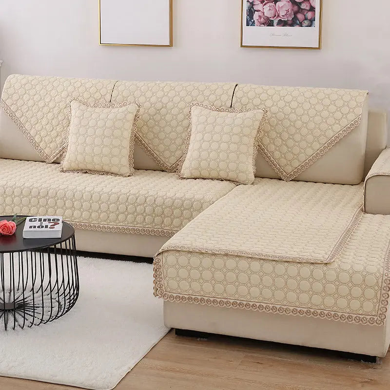 Plaid Canapé Moderne Ensemble FLOREA Happy GardenYellow-90x240