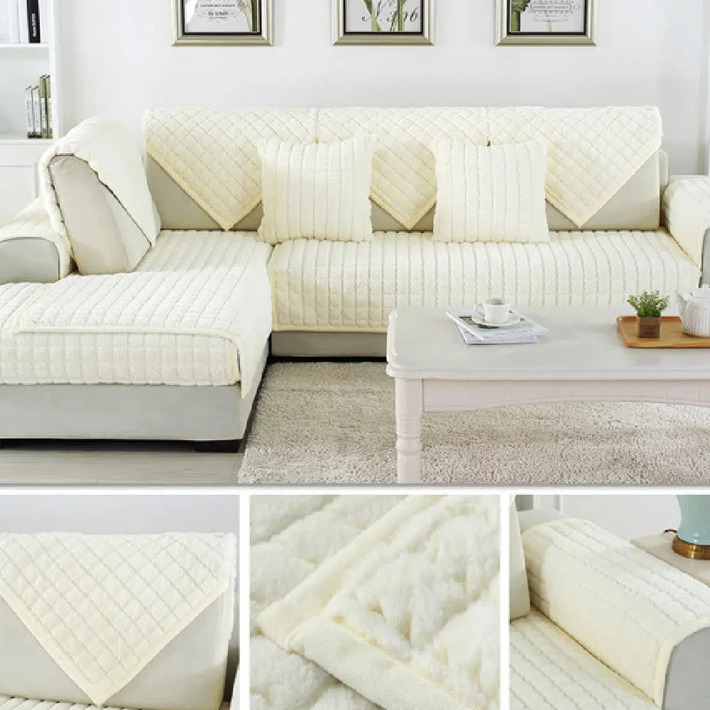 Plaid Canapé Moderne MOOTEX White-90X180cm