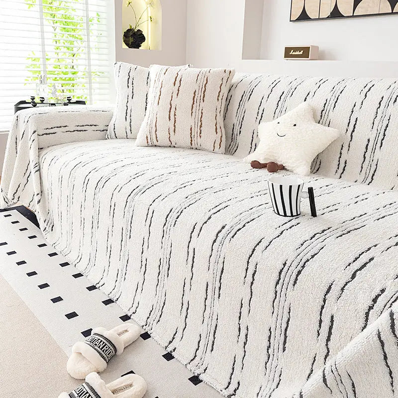 Plaid Canapé Moderne Polyester ARMONY Gray-180x260