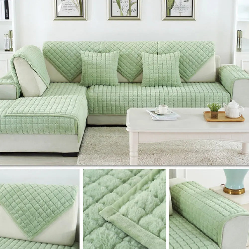 Plaid Canapé Moderne TARTEN Grass green-90X240cm