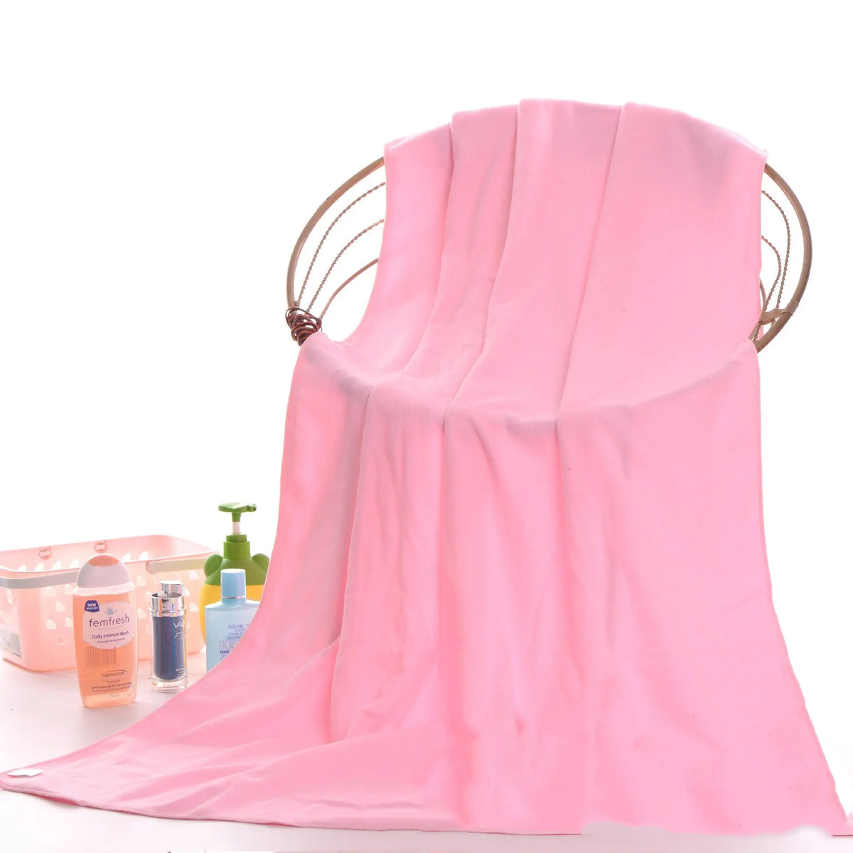 Serviette Plage Absorbante WISPEN Light pink