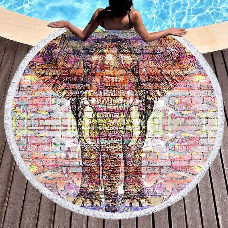 Serviette Plage Bohème MAYA J-150x150cm