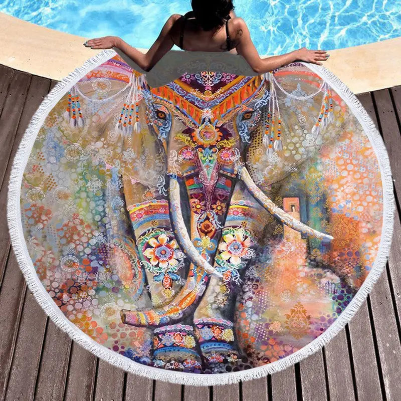 Serviette Plage Bohème MAYA K-150x150cm