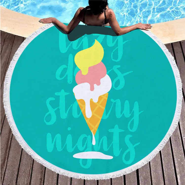 Serviette Plage Imprimée VELSY 4 style-150 x 150cm