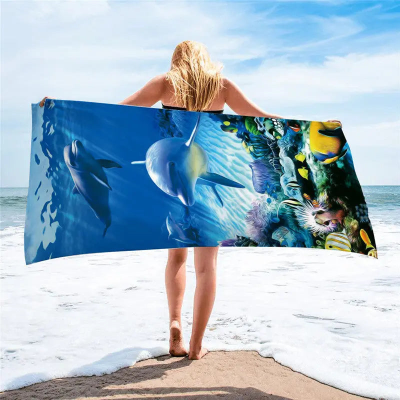 Serviette Plage Microfibre BLOSSOM B-150x75cm