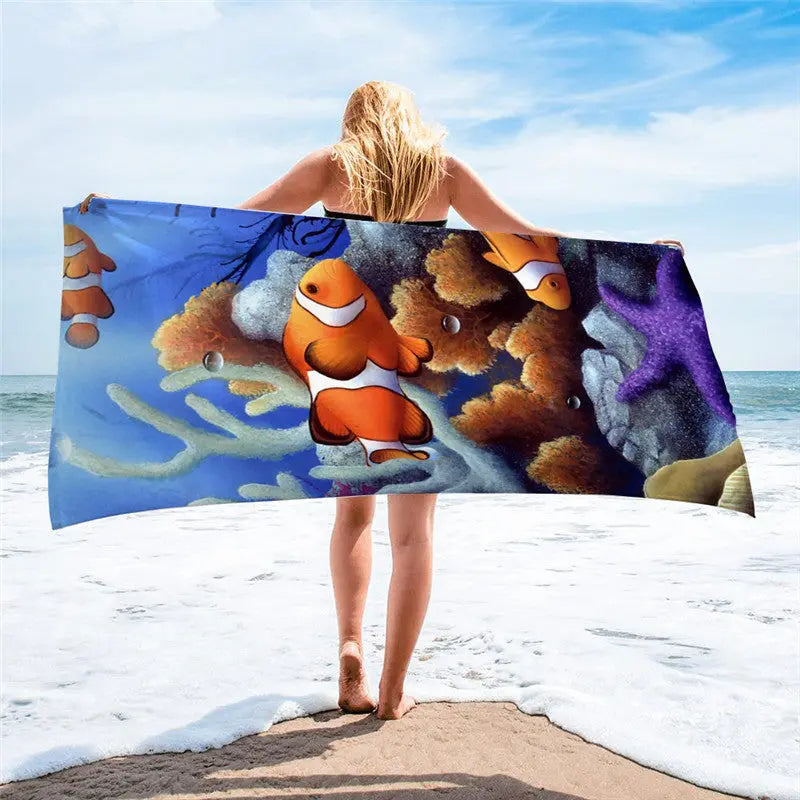 Serviette Plage Microfibre BLOSSOM E-150x75cm