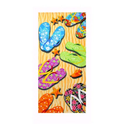 Serviette Plage Microfibre FLAMIKO Color shoes-150×70cm